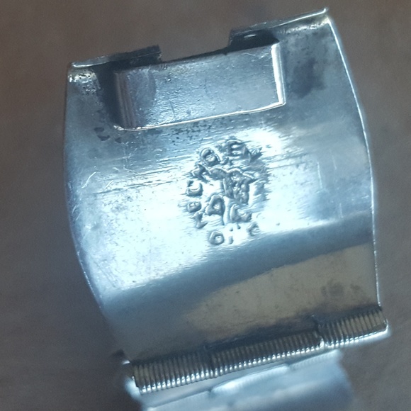 Silver bracelet mother of pearl jewelry vintage - Picture 6 of 8